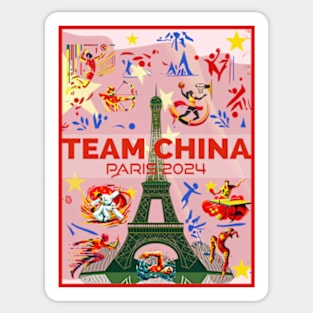 Team China - Paris 2024 Sticker